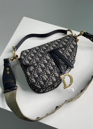 💎 dior saddle bag with strap blue dior oblique jacquard1 фото