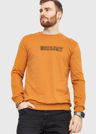 Свитшот мужской с принтом, цвет коричневый, размеры s, xl fa_006532