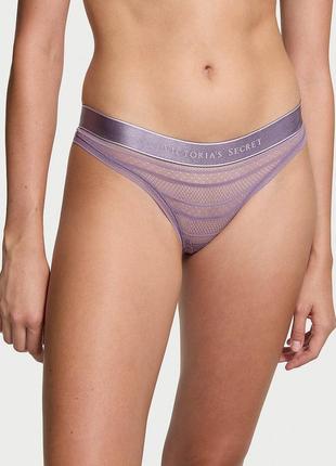 Мереживні трусики стрінги стринги з лого вікторія сікрет victorias secret