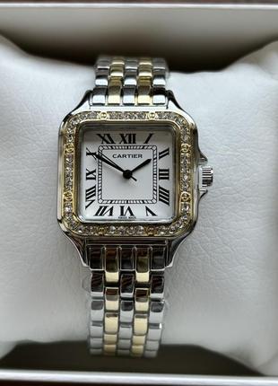 Хит! женские часы на браслете cartier комбинированного цвета