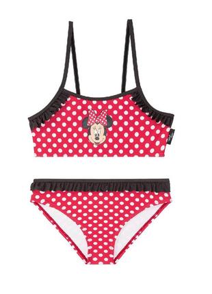Дитячий окремий купальник disney minnie mouse на дівчинку підлітка 12-14 років - р.158-164, 70590, топ і плавки
