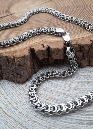 Срібний ланцюжок плетіння рамзес