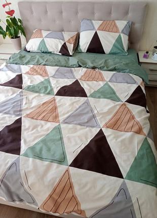 Комплект постельного белья геометрия