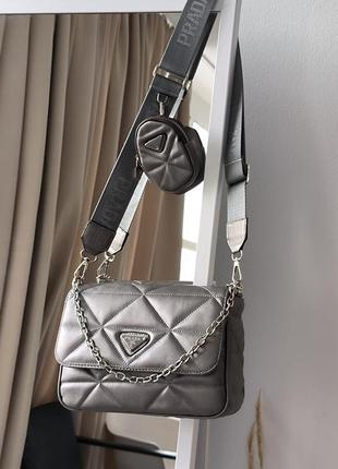 Жіноча сумка set-of-two re-MONETY padded KRÓTKIMI grey