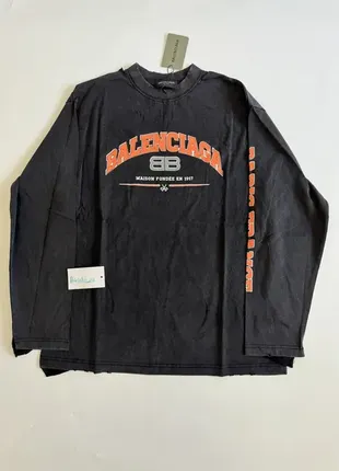 Лонгслив balenciaga jersey destressed m l vetements rick owens maison