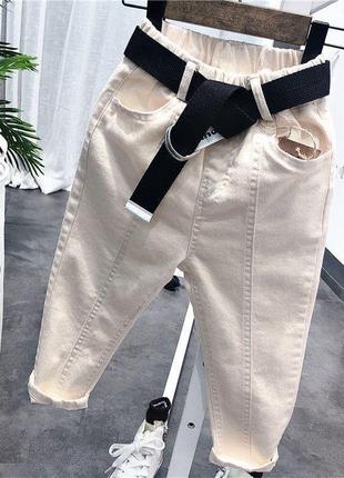 Джинсы брюки брюки с ремнем