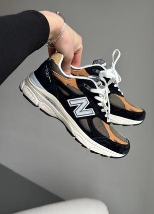 Кроссовки new balance 990 black/orange2 фото