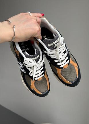 Кроссовки new balance 990 black/orange3 фото