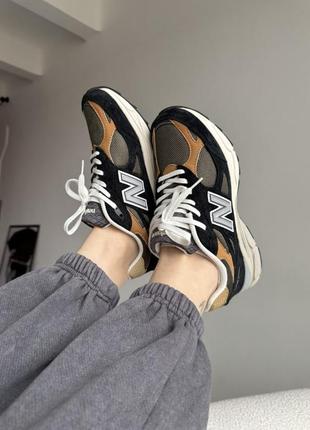 Кроссовки new balance 990 black/orange8 фото