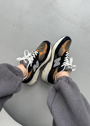 Кроссовки new balance 990 black/orange7 фото