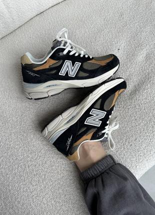 Кроссовки new balance 990 black/orange