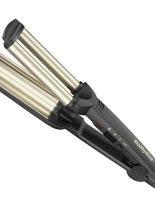 Щипці гофре для завивки волосся babyliss c260e 85 вт чорний
