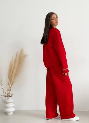 Трикотажный спорт костюм овер