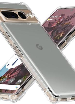 Google pixel піксель 7 pro протиударний прозорий чохол airbag tpu