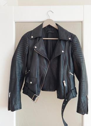 Шкіряна куртка косуха zara