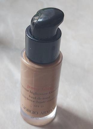 Тональна основа - giorgio armani power fabric spf 25, відтінок 6.5. обєм 18 ml.