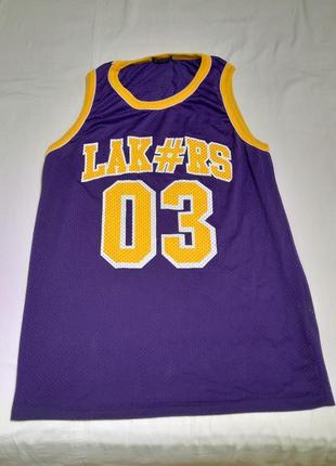 Майка спортивна в сітку bskt  lakers 03 - l , унісекс