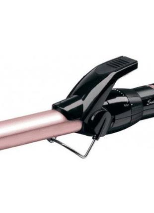 Щипці для завивки волосся babyliss c319e 45 вт чорний з рожевим