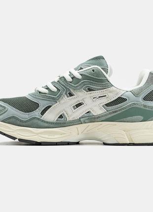 Asics gel nyk green grey beige ❤️36рр-45рр❤️ кроссовки ассикс женские, кроссовки жеэнские ассикс