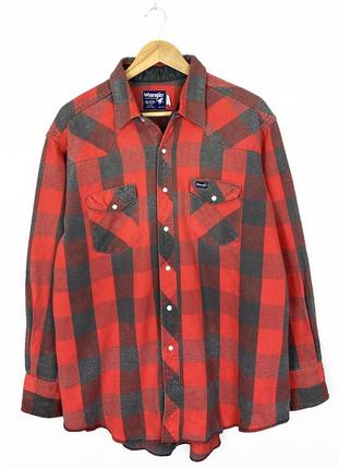 Wrangler made in usa вінтажна сорочка red wings