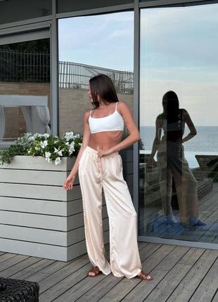 Шелковые брюки