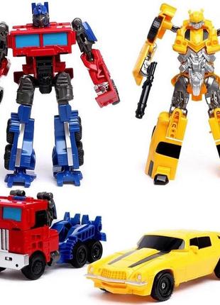 Трансформери автоботи оптимус прайм і бамблбі transformers 18 см. монікс