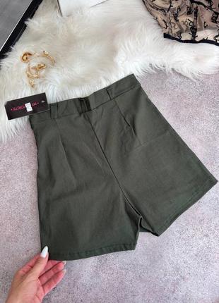 Жіноча спідниця шорти : 42-44,46-48 молочний , чорний , хакі