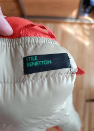 Benetton sisley,куртка пуховик 90/10 пух xs деми2 фото