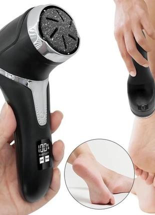 Електрична пилка пемза, електрична пемза для ніг акумуляторна з lcd дисплеєм з...