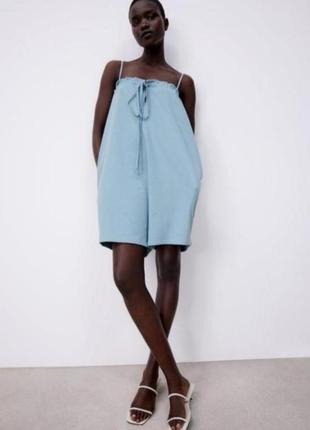Комбинезон шортами оверсайз zara