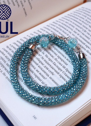 Морські відблиски - бісерний джгут-чокер