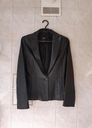 Кожаный жакет mango