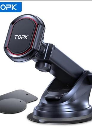 Автомобільний магнітний тримач topk d37-x, black