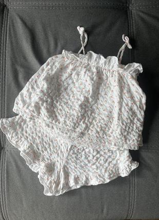 Костюм майка та шорти на дівчинку 5-6 років zara