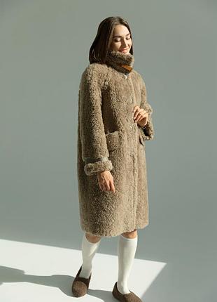 Натуральная зимняя овечья шубка