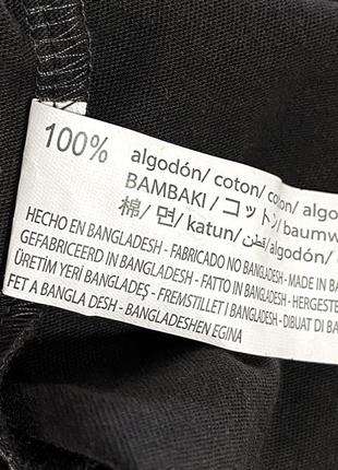 Zara xxs оверсайз-xs-s-m футболка жіноча чорна білий текстовий принт7 фото