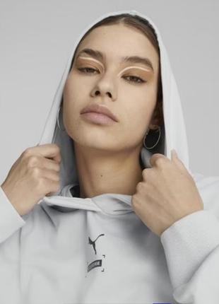 Стильне укорочене худі оверсайз puma кофта світшот10 фото