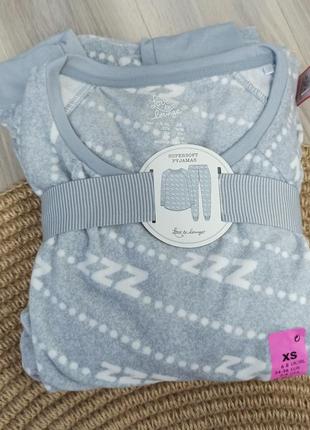 Пижама женская из мягкого велюра домашний костюм primark xs