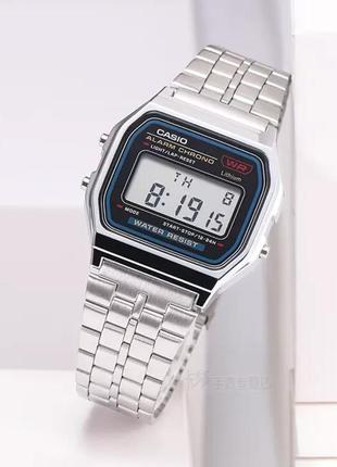 Новый хромовые часы в стиле casio