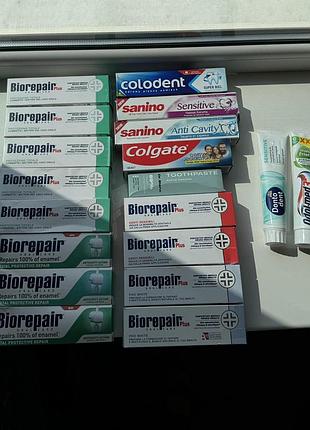 Зубні пасти marvis biorepair   colgate, dontodent, odol-med3
