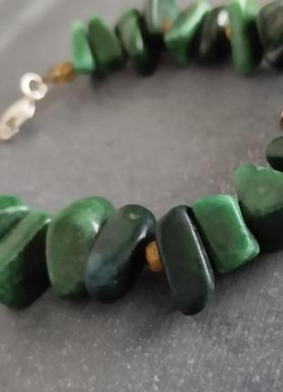 Малахитовый браслет натуральный камень