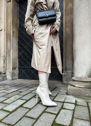 10880👑ботильйони на високій шпильці з гострим носиком в штучній шкірі 3 кольори