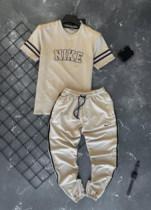 Летний мужской спортивный костюм футболка и штаны nike