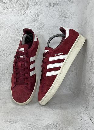 Кроссовки красные мужские оригинальные adidas campus