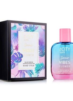 Парфюмированная вода женская the city spirit summer vibes flower 50 мл парфюм для женщин духи