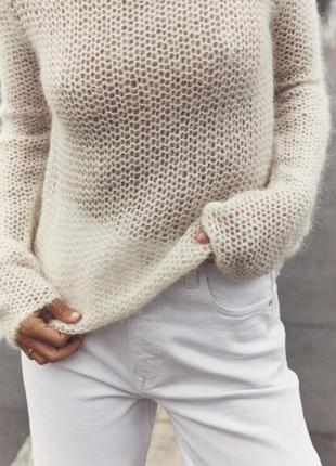 Свитер zara из шерсти альпаки