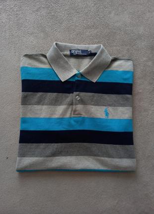 polo ralph lauren. 220 Tall Muscle Fit Striped Knitted Polo 171987470