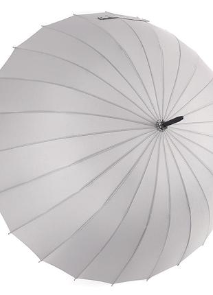 Крепкий качественный зонт трость анти-шторм с 24 спицами с большим куполом и...