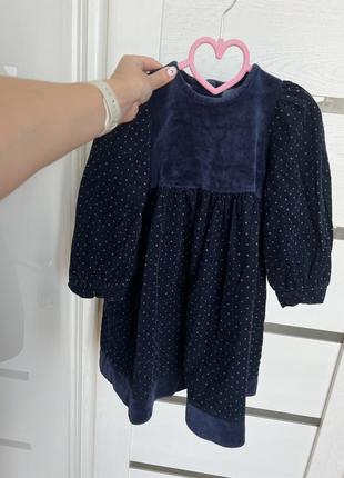 Вельветове платтячко 104 см