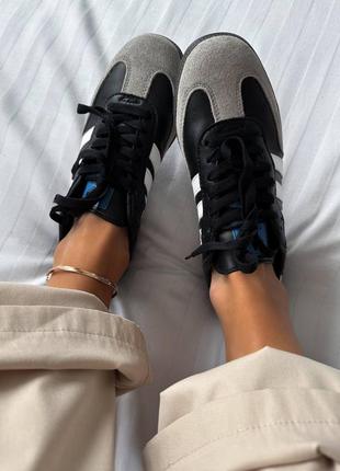Кроссовки adidas samba black/grey